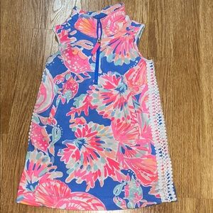 Lilly Pulitzer Blue and Pink Floral Dress